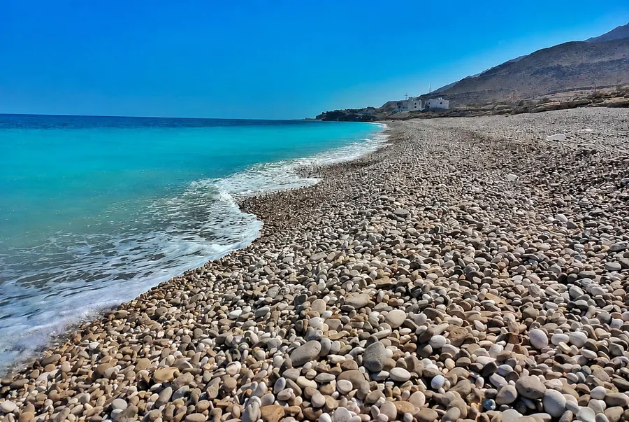Eaux turquoise sur la côte d’Oman